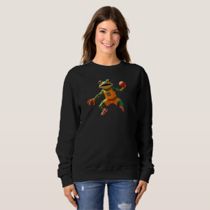 Sudadera negra de mujer Basketball Frog