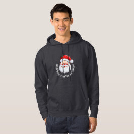 Sudadera negra de Navidad personalizada para él
