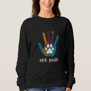 Sudadera negra de una voz