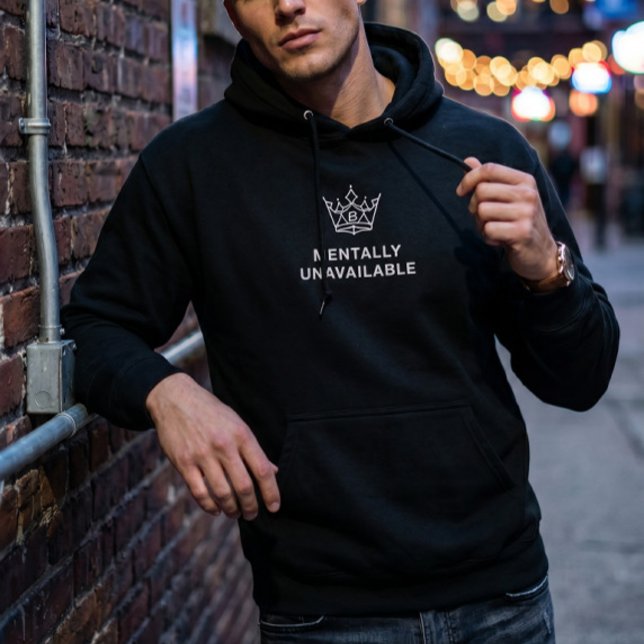Sudadera Negra Emocionalmente No Disponible (Subido por el creador)