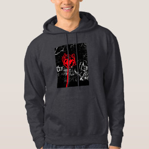 sudadera negra inusual para hombres