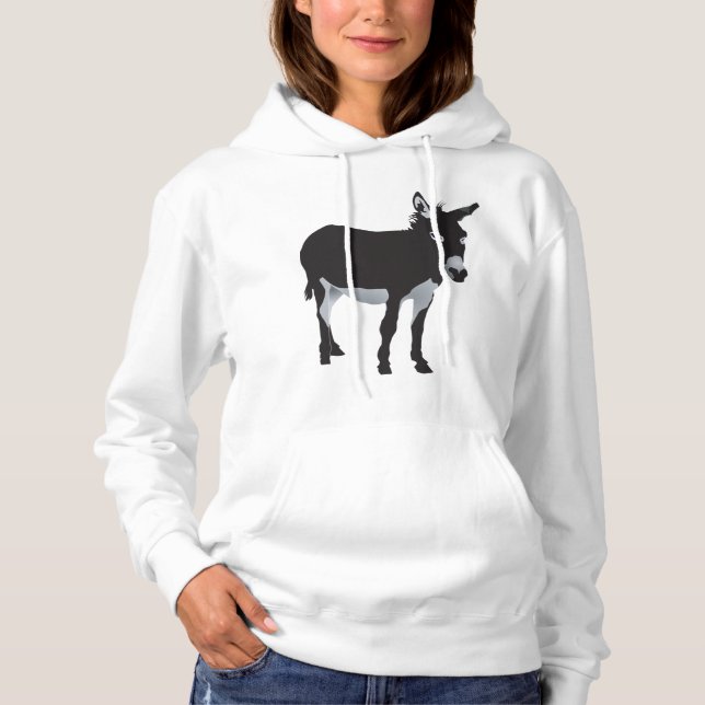 Sudadera Negrita Donkey Silhouette Farm Animal (Anverso)