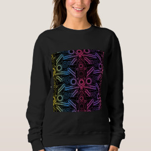 Sudadera Negro arcoiris Lotus de color