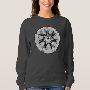 Sudadera Negro de encaje cerámico y copo de nieve