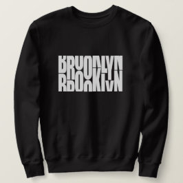 Sudadera Negro de los hombres al estilo de Brooklyn