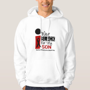 Sudadera Negro del desgaste del melanoma I para mi hijo 9