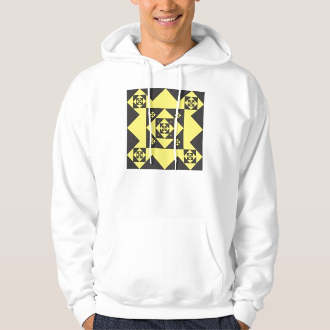 Sudadera negro en wellow (Anverso)