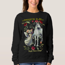 (Negro) Gatos Unicornios de moda