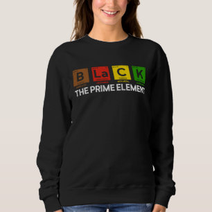 Sudadera Negro La Tabla Periódica De Primer Elemento Histo 