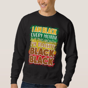 Sudadera Negro negro cada mes historia negra Bhm Afric