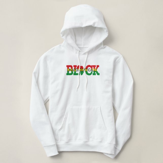 Sudadera Negro sin disculpas      (Diseño del anverso)