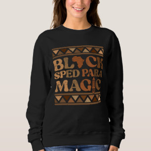 Sudadera Negro SPED Para Magia África Orgullo Melanina Hist