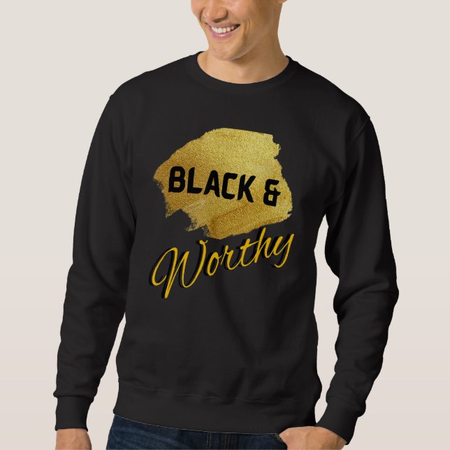 Sudadera Negro y digno (Anverso)