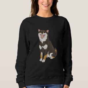 Sudadera Negro y Tan Shiba ama a Shiba Inu Perro Mamá