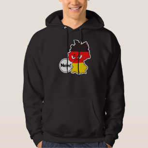 Sudadera Nein Angry Face Bandera Deutschland Alemania