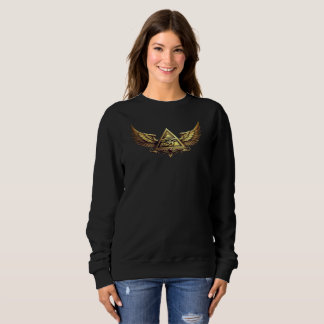 Sudadera NeoAnkh Egyptian Eye of Horus Gold Winged Pyramid