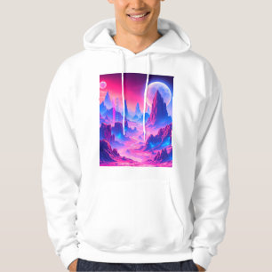 Sudadera Neon Alien Planet Hoodie Aparato cósmico de cien