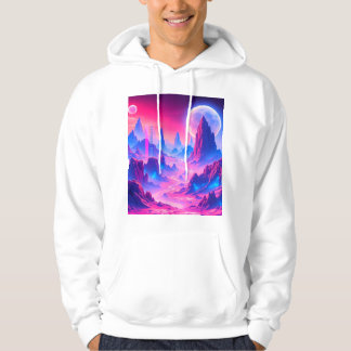 Sudadera Neon Alien Planet Hoodie | Aparato cósmico de cien