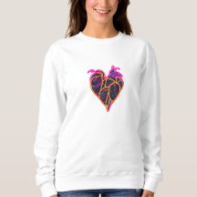 Neon Anatómico Heart Hoodie | Botánico artístico
