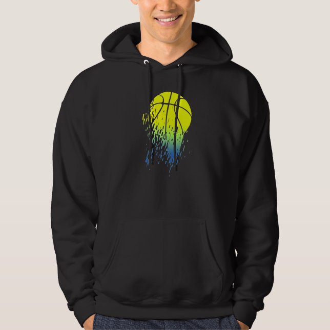 Sudadera Neon Basketball Glitch (Anverso)