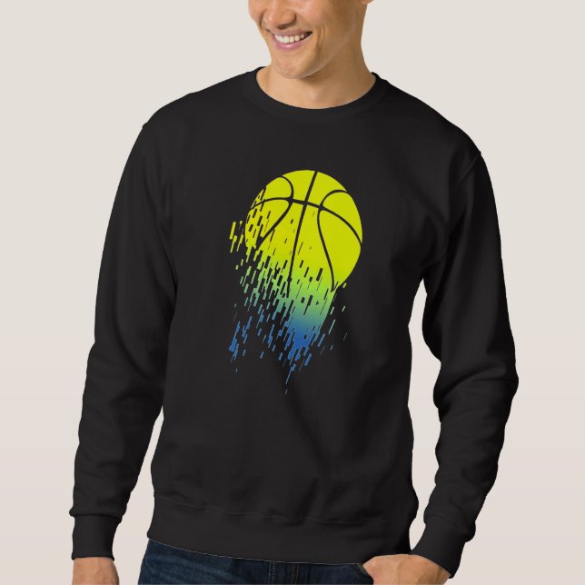 Sudadera Neon Basketball Glitch (Anverso)