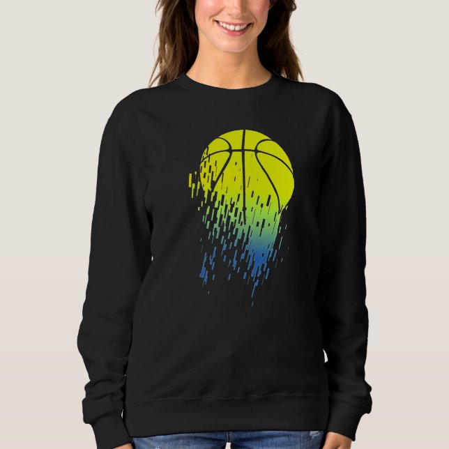 Sudadera Neon Basketball Glitch (Anverso)