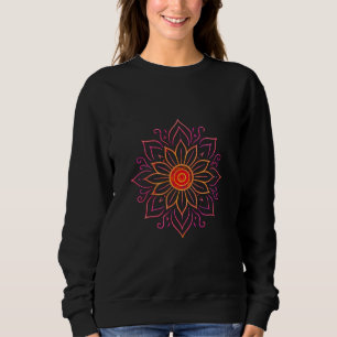 Sudadera Neon Cosmic Mandala Pegatina Ethereal Vintage Gl