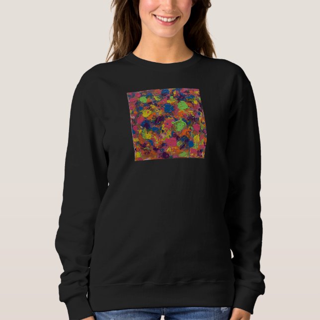 Sudadera Neon Drip Art Hoodie estético | Ropa de calle Unis (Anverso)