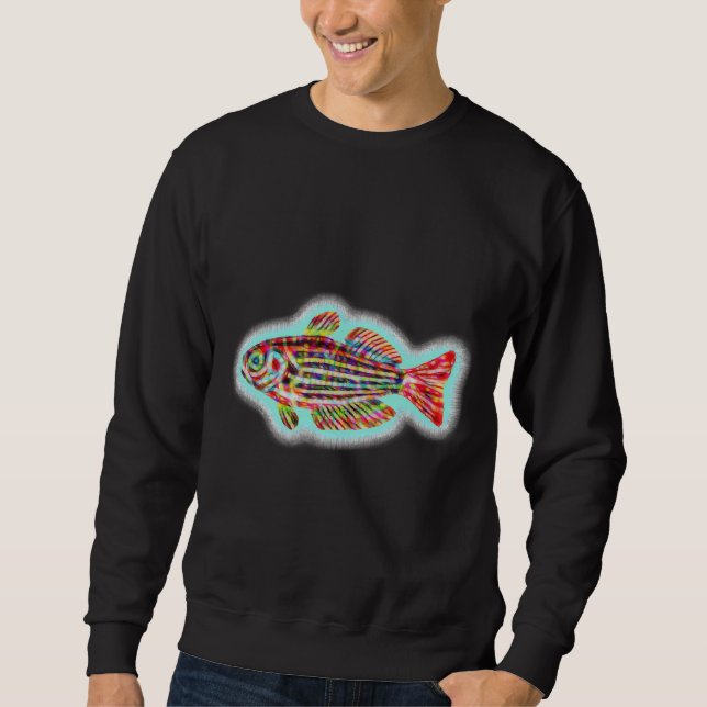 Sudadera Neon Fish Para Él (Anverso)