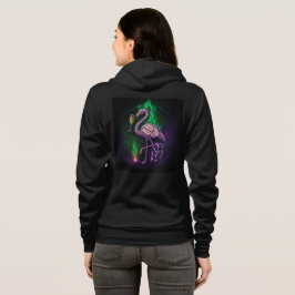 Sudadera Neon Flamingo Vegas Glam Hoodie 🔥 🥂