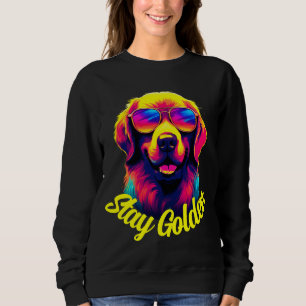 Sudadera Neon Golden Retriever