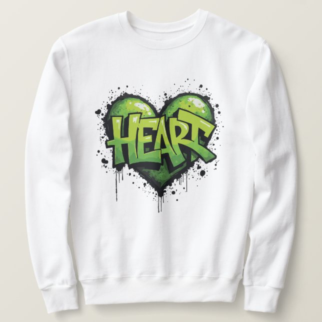 Sudadera Neon Heartbeat (Anverso del diseño)