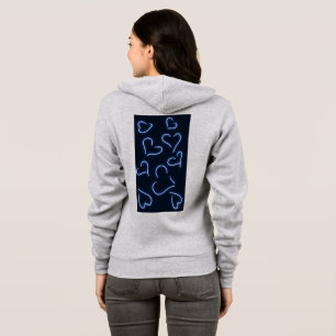 Sudadera Neon Hearts Blue
