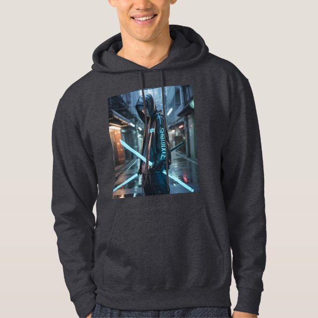 Sudadera Neon Katana Streetwear Art (Anverso)