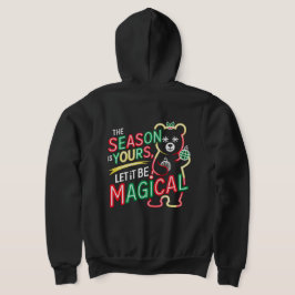 Sudadera Neon Magical Christmas Bear cozy winter