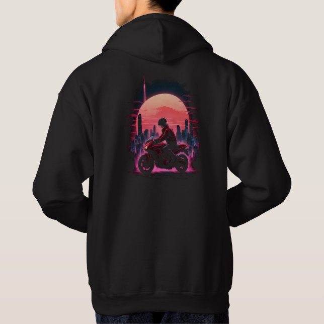 Sudadera Neon Motor Biker Anime Lover (Reverso)