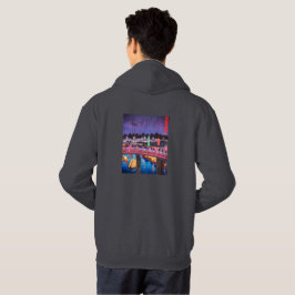 Sudadera Neon Night Edo: Cyberpunk Nihonbashi & Mount Fuji