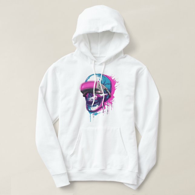 Sudadera Neon Skull Vision (Diseño del anverso)