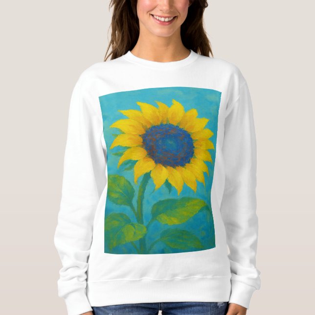 Sudadera Neon Sunflower - Naturaleza audaz en luz intensa (Anverso)