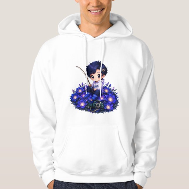 Sudadera Neos Kawaii Zodíaco Acuario (Anverso)
