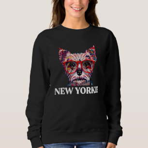Sudadera Neoyorquino  Terrier de Yorkshire Humor Tamaño Jug