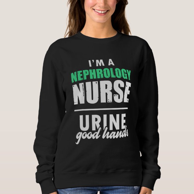 Sudadera Nephrology Nurse Hands Dialysis Nursing RN 2 (Anverso)
