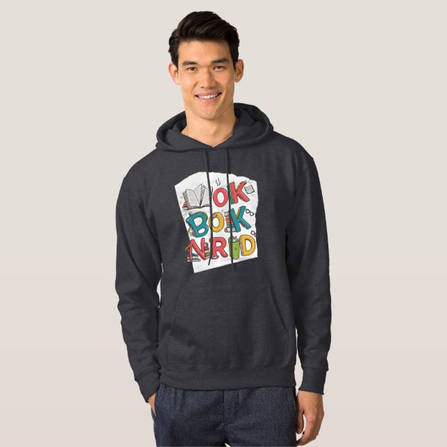 Sudadera "Nerd del libro - Entusia lectora lectora lúdica y (Anverso completo)