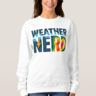 Sudadera Nerd del tiempo Radar y relámpago de la meteorol