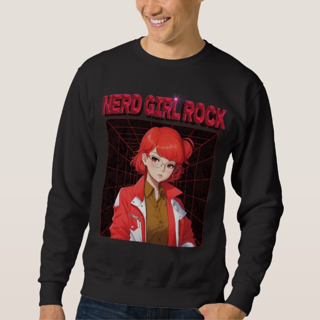 Sudadera Nerd Rock Girl T-Shirt (Anverso)