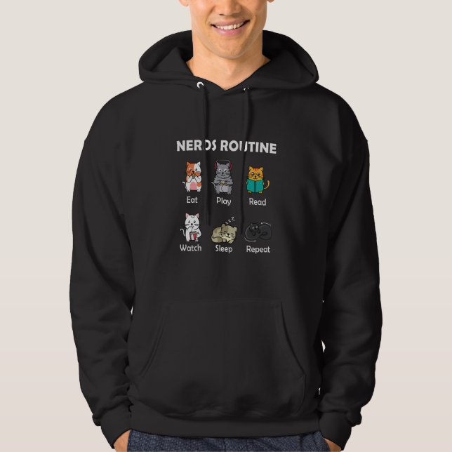 Sudadera Nerds Rutina Bookworm (Anverso)