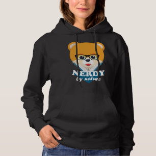 Sudadera Nerdy By Nature – Funny Cute Dog Nerd Pomeranian