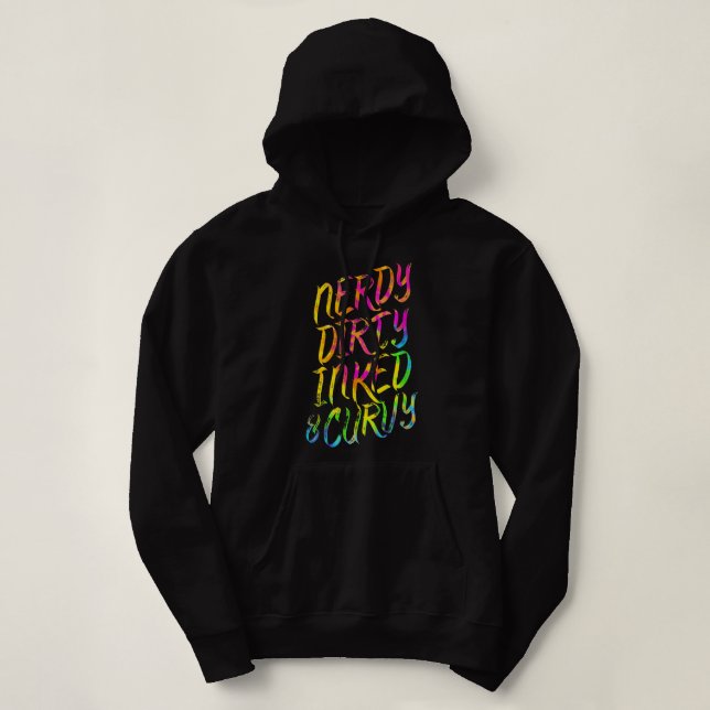 Sudadera Nerdy Dirty Inked & Curvy - Tattoo Woman Chica Ner (Diseño del anverso)
