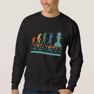 Sudadera Nerdy Evolve Reina Jugadora de Ajedrez Estrategia