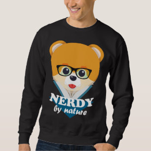 Sudadera Nerdy Por Naturaleza - Perro Divertido Cute Nerd P